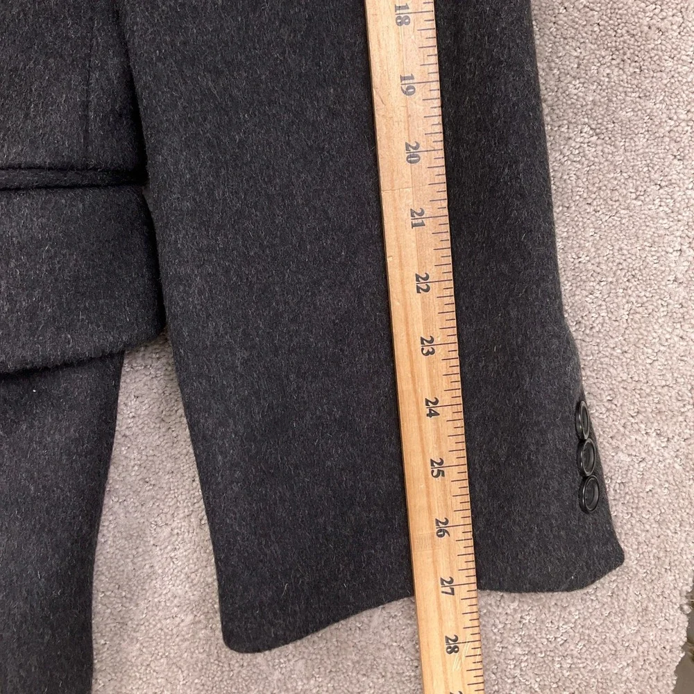 Career Collection Overcoat Mens 48L Charcoal Gray Wool‎ Topcoat Long Length
